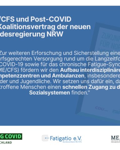 ME/CFS und das Post-COVID-Syndrom im Koalitionsvertrag NRW